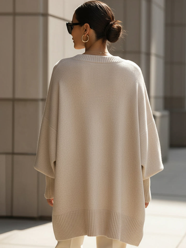 Anneta | Suéter tipo poncho de gran tamaño