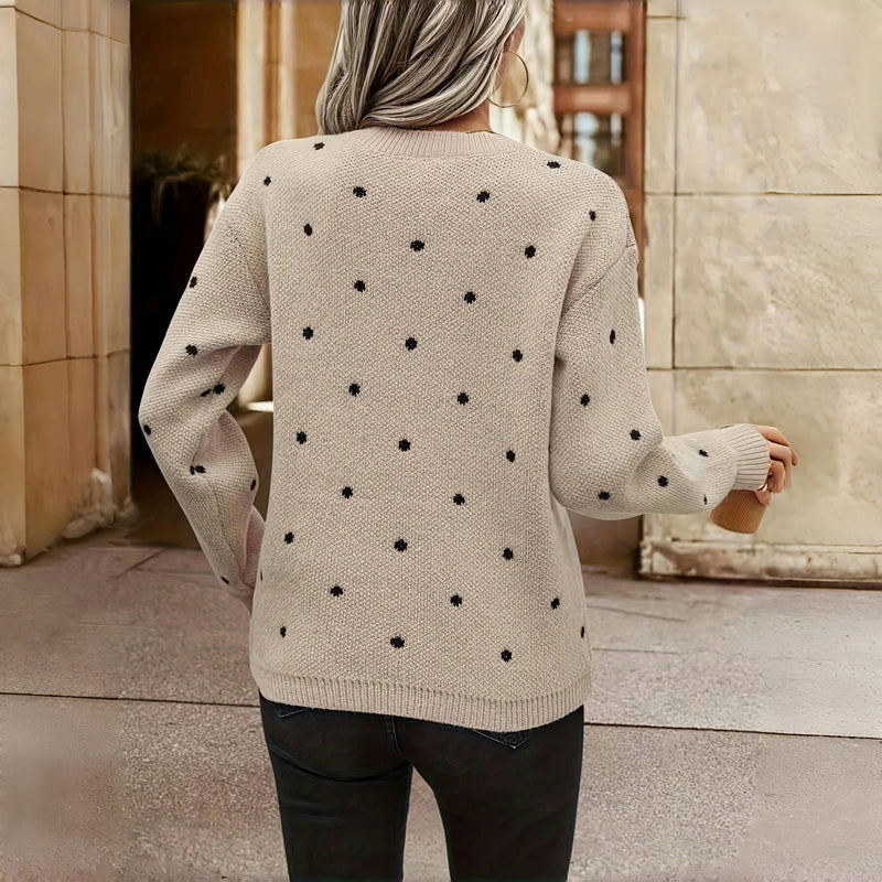 Nina – Suéter de punto a lunares para Mujer