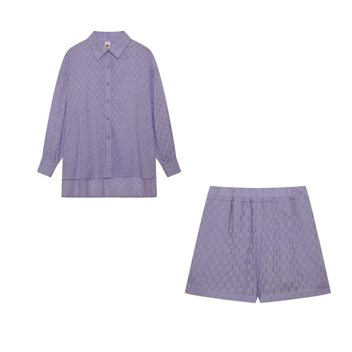 Maud | Conjunto elegante de camisa y pantalones cortos