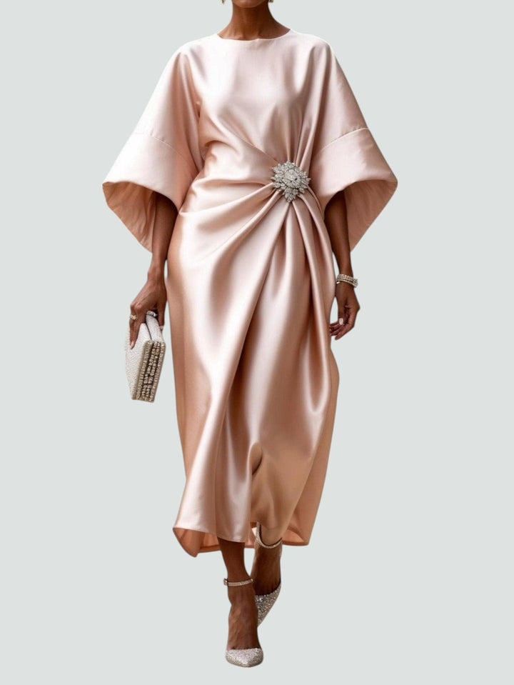 Albertine – Elegante vestido largo de satén para Mujer