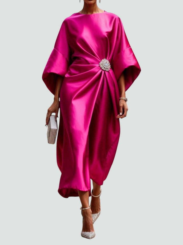 Albertine – Elegante vestido largo de satén para Mujer