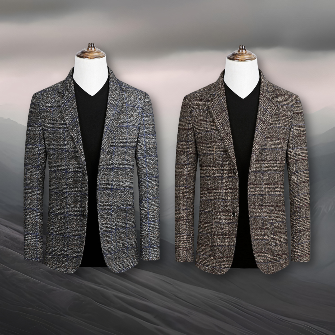 Domenico | Blazer Elegante en Tejido Escocés