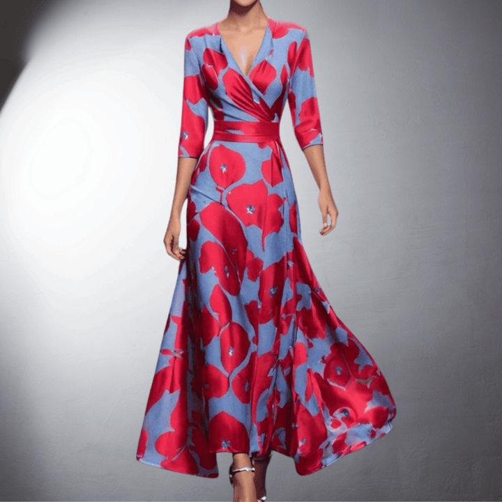 Nunzia | Elegante vestido de noche con encanto floral para Mujer