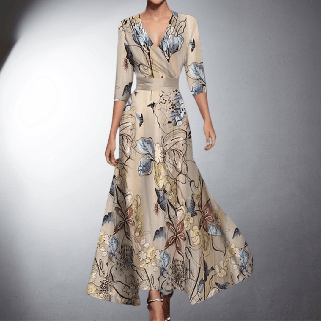 Nunzia | Elegante vestido de noche con encanto floral para Mujer