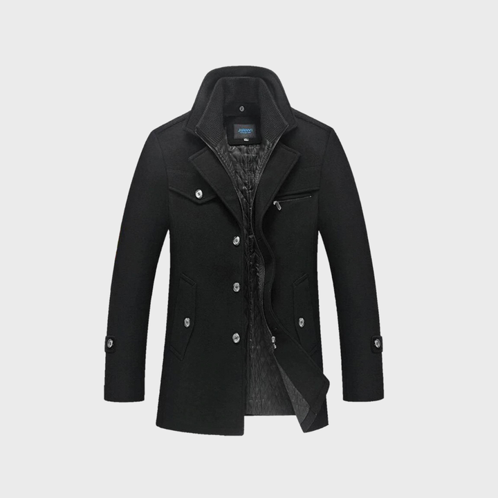 Andrzej | Abrigo clásico de lana tipo peacoat