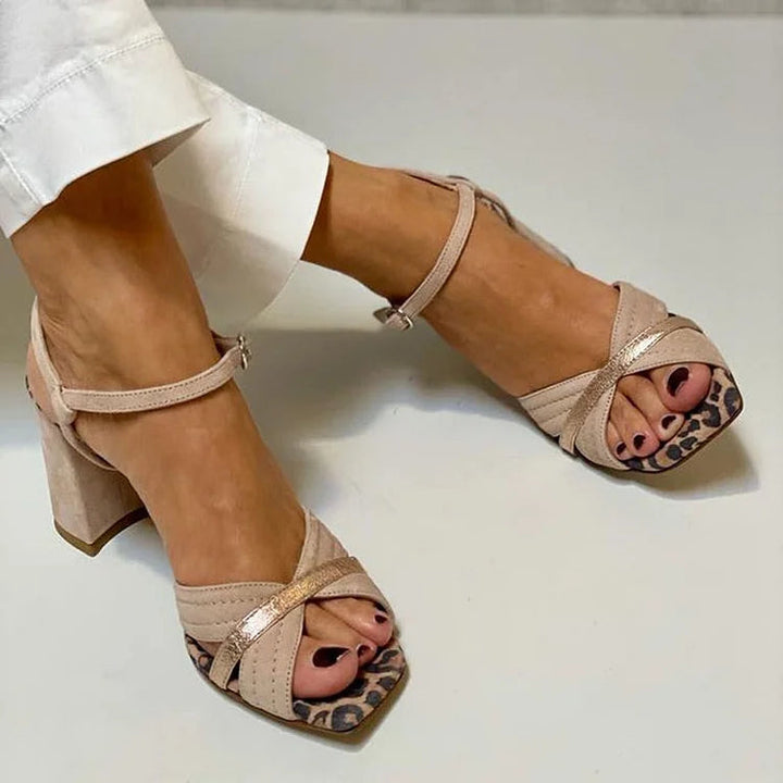 Lorrie | Sandalias de tacón con banda cruzada para Mujer