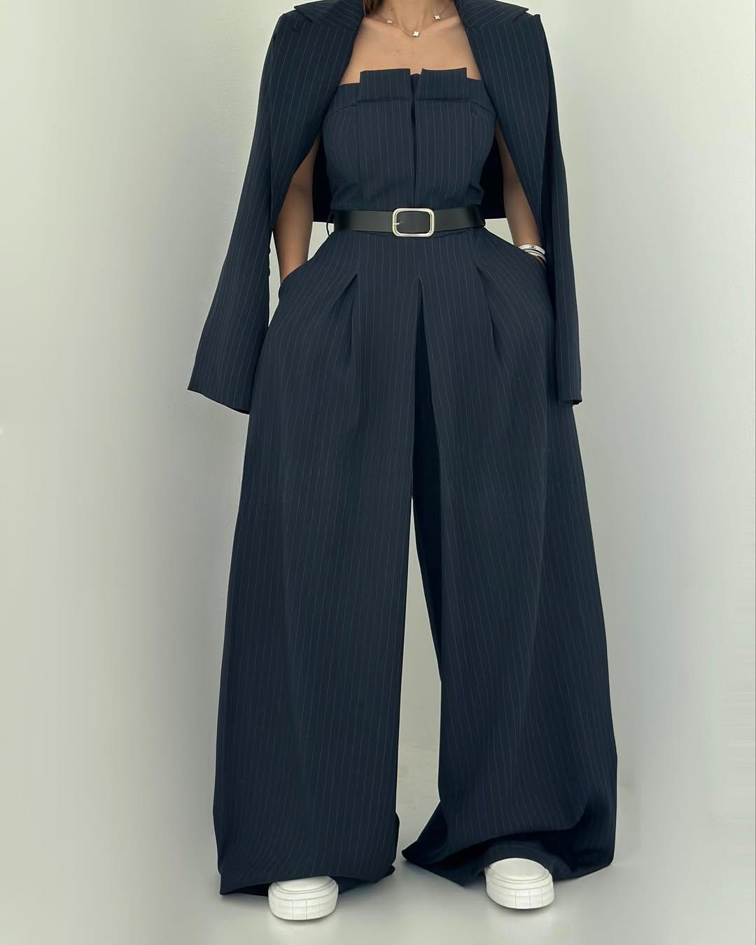 Julia | Conjunto Mujer Bustier + Chaqueta – Estilo Elegante y de Tendencia