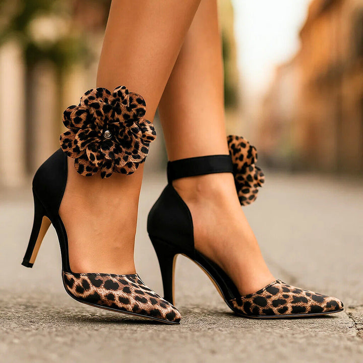 Angela | Tacones Elegancia Floral para Mujer