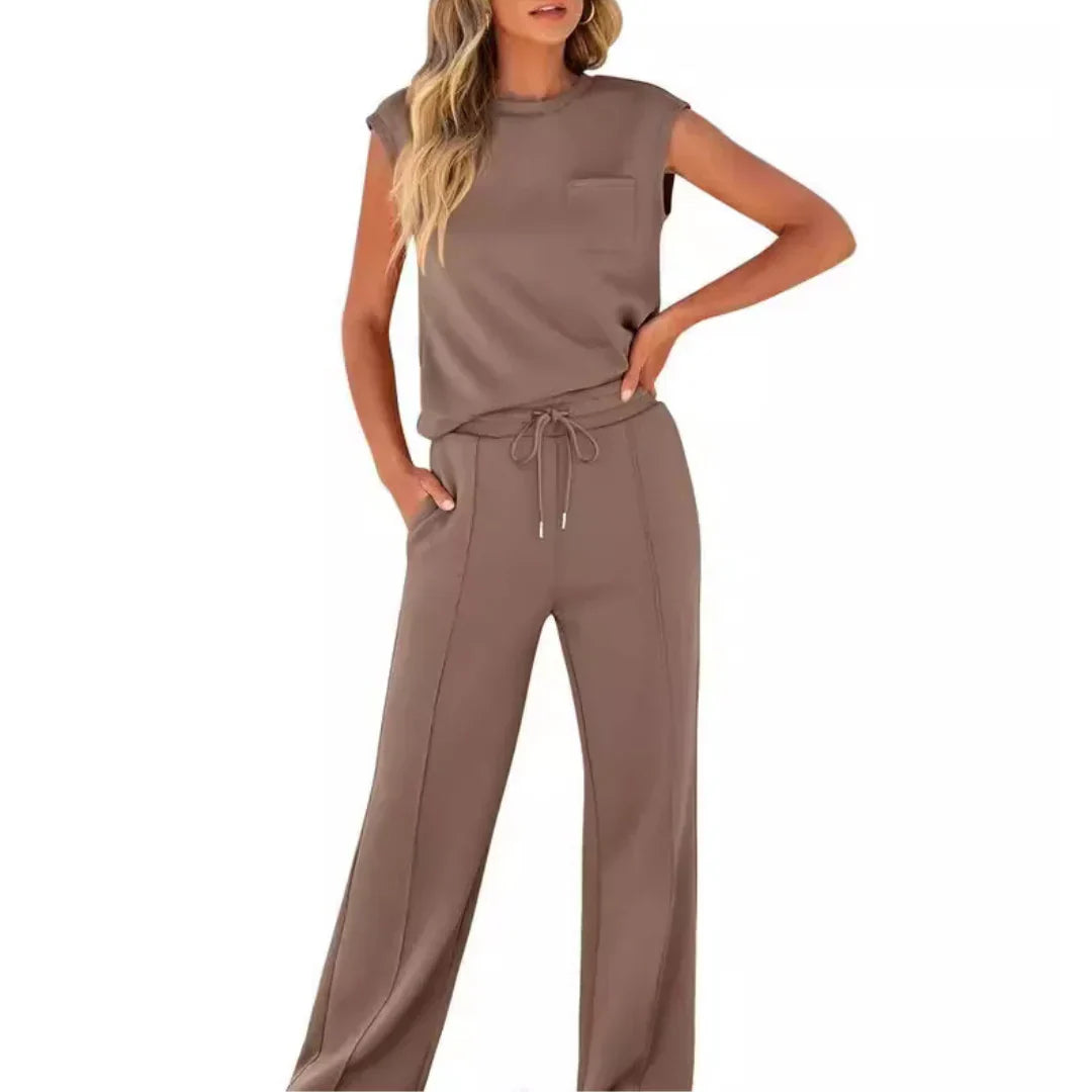 KAIYA™ – Conjunto Casual de Verano Suave de Mujer
