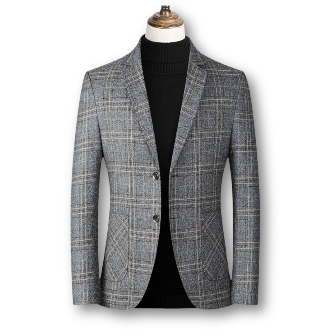 Domenico | Blazer Elegante en Tejido Escocés