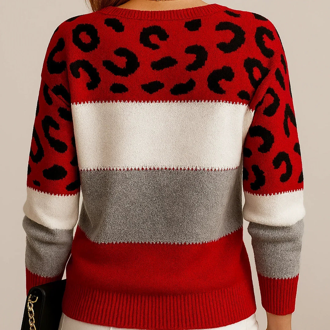 Pasca™ | Suéter de punto para Mujer con estampado de leopardo