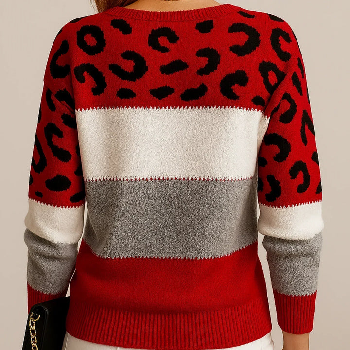 Pasca™ | Suéter de punto para Mujer con estampado de leopardo