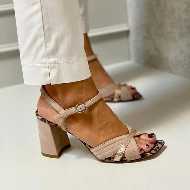 Lorrie | Sandalias de tacón con banda cruzada para Mujer