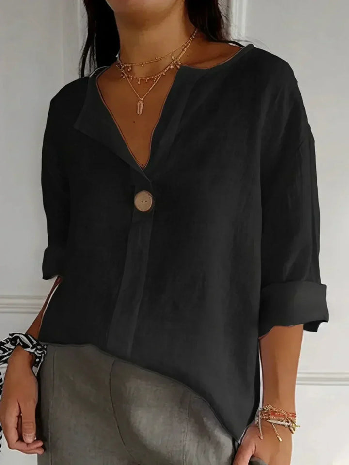Aria | Blusa casual con cuello en V