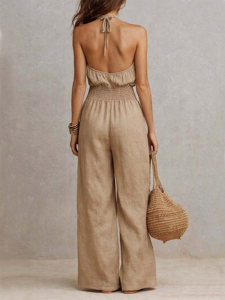 Valeria | Mono Elegante con Halter para Mujer