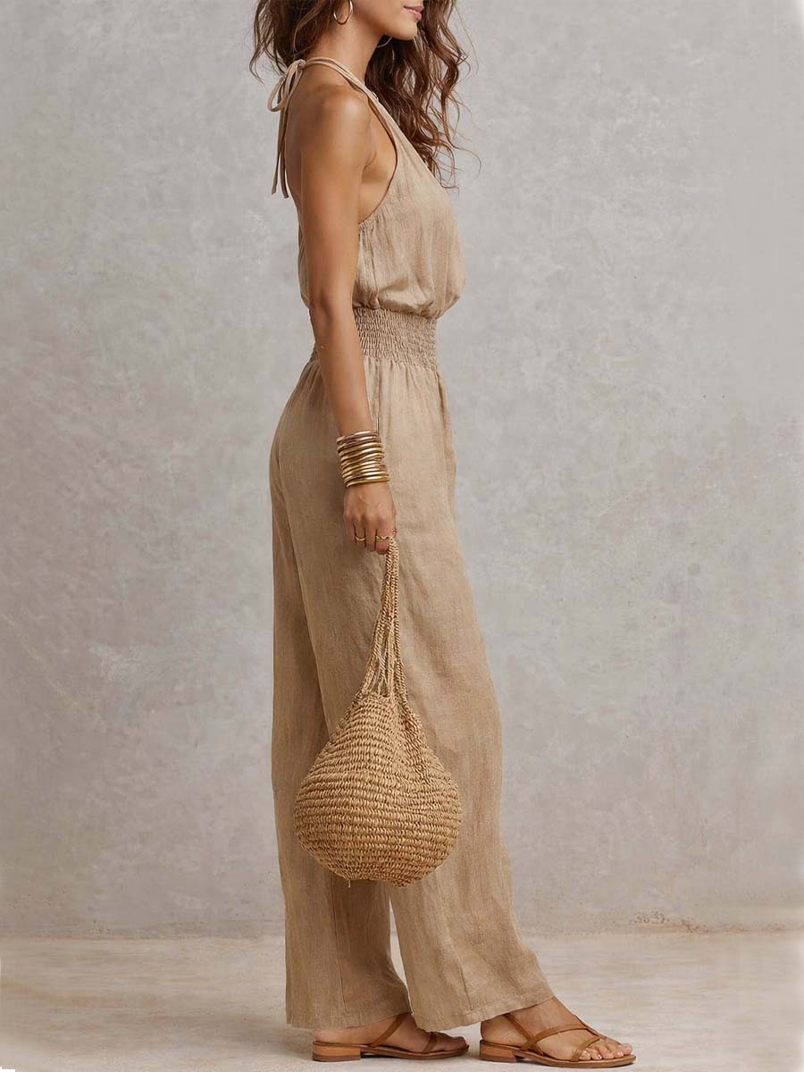 Valeria | Mono Elegante con Halter para Mujer