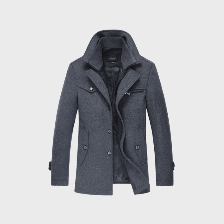 Andrzej | Abrigo clásico de lana tipo peacoat