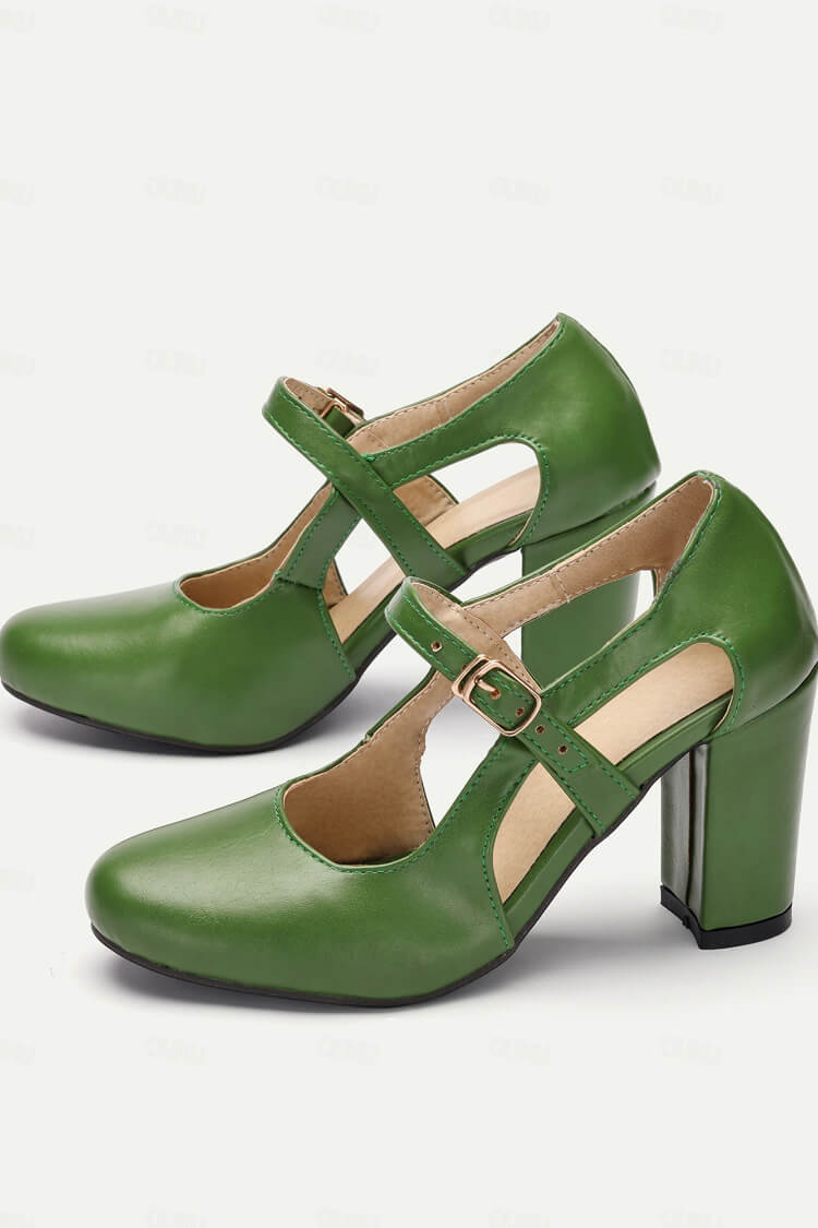 Ambra | Zapatos de salón con tira en T y tacón cómodo para Mujer