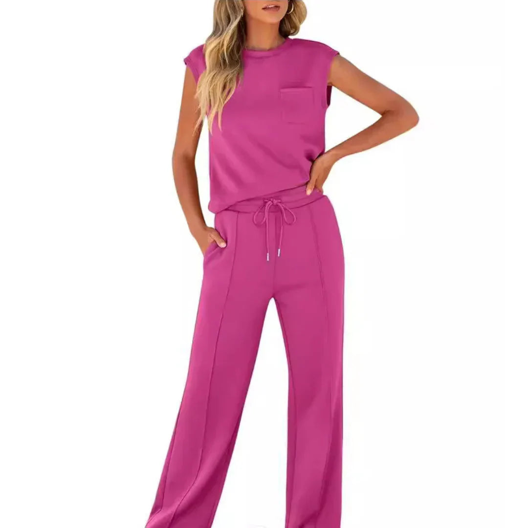 KAIYA™ – Conjunto Casual de Verano Suave de Mujer