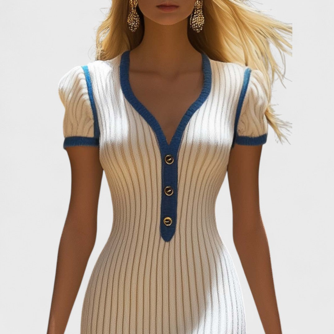 Ellena - Elegante vestido midi con falda sirena para Mujer