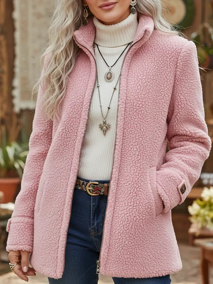 Annelies – Chaqueta mujer suave con cremallera
