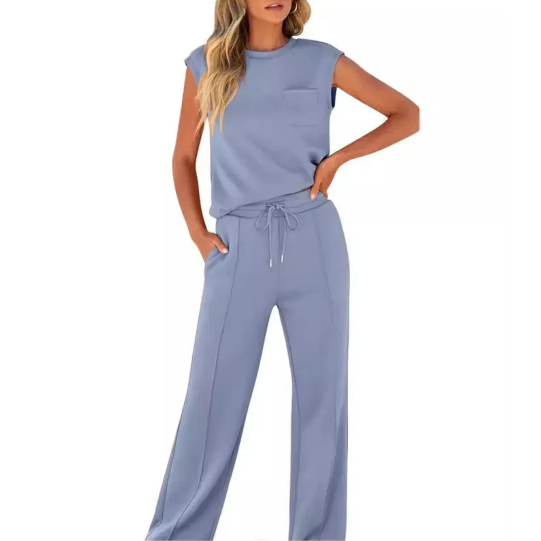KAIYA™ – Conjunto Casual de Verano Suave de Mujer