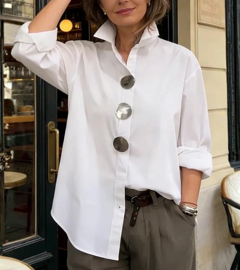 Grazia | Blusa de entretiempo con acabados refinados para Mujer