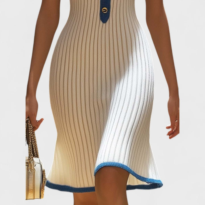Ellena - Elegante vestido midi con falda sirena para Mujer