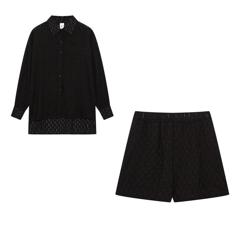 Maud | Conjunto elegante de camisa y pantalones cortos