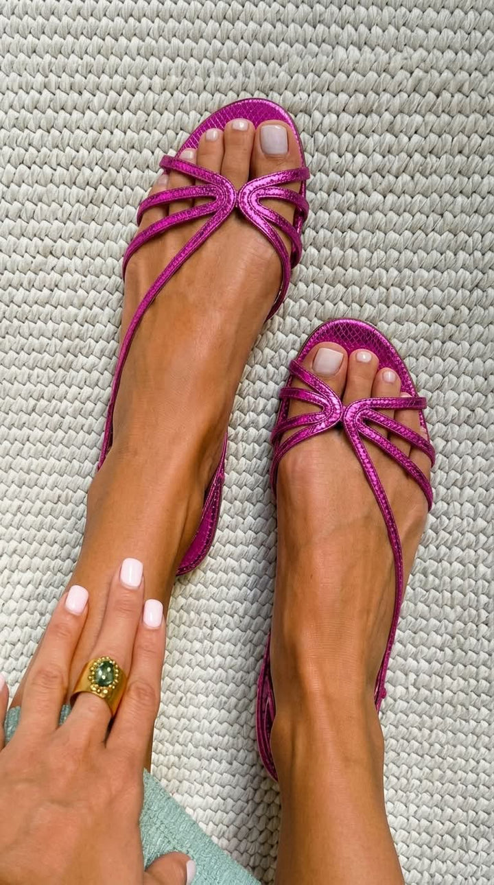 Ginevra | Sandalias Doradas Elegancia Veraniega para Mujer