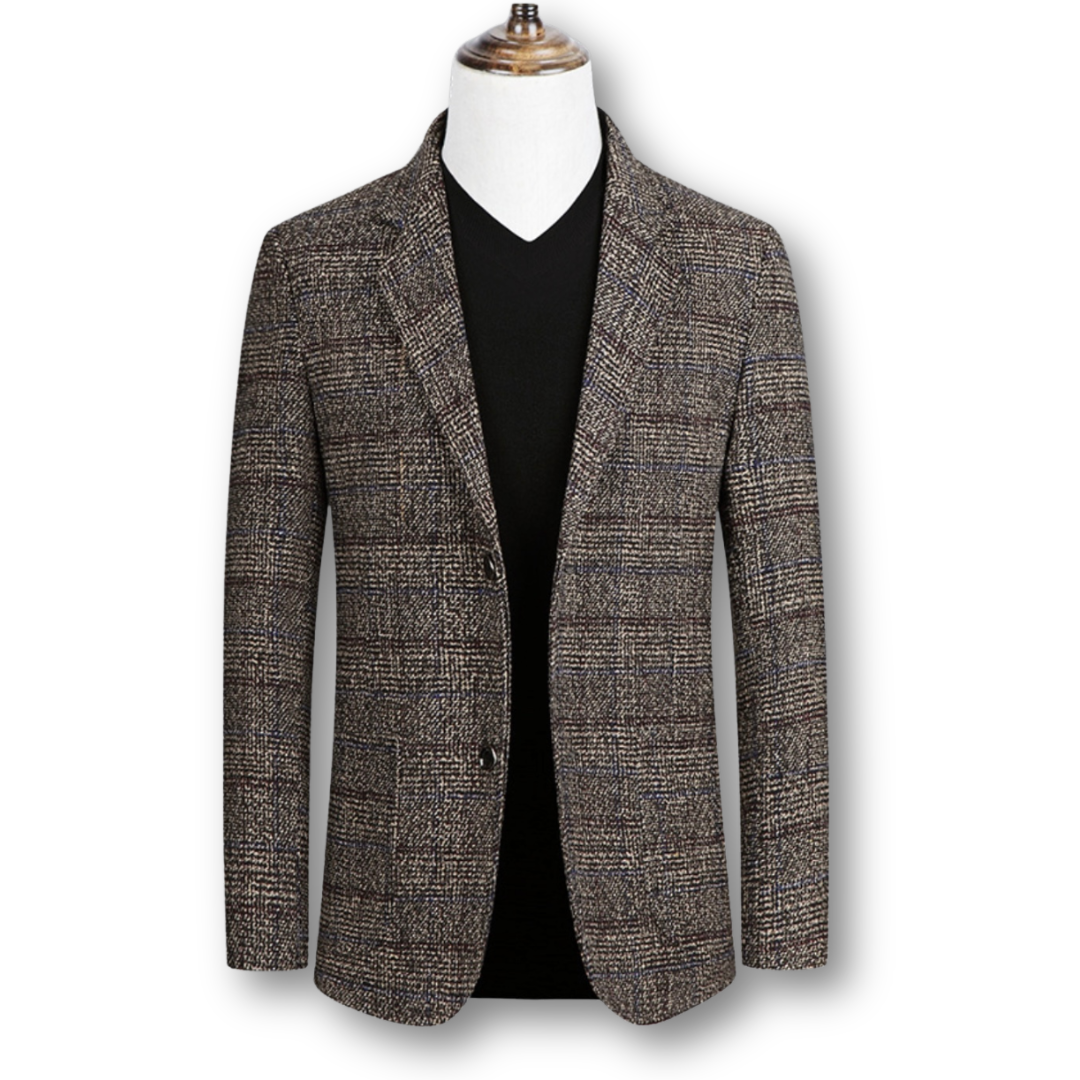 Domenico | Blazer Elegante en Tejido Escocés