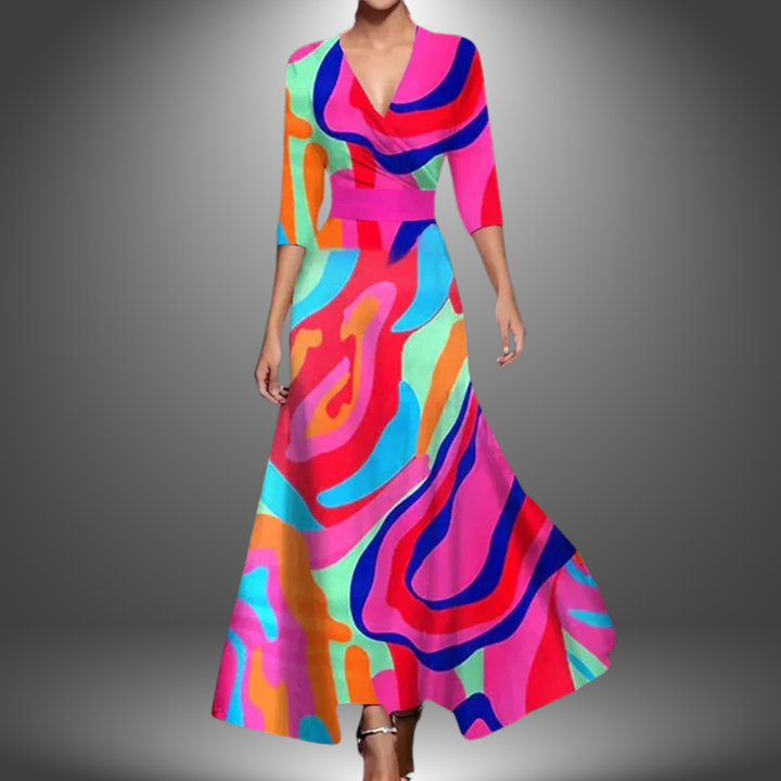 Nunzia | Elegante vestido de noche con encanto floral para Mujer