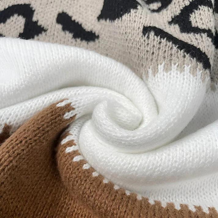 Pasca™ | Suéter de punto para Mujer con estampado de leopardo