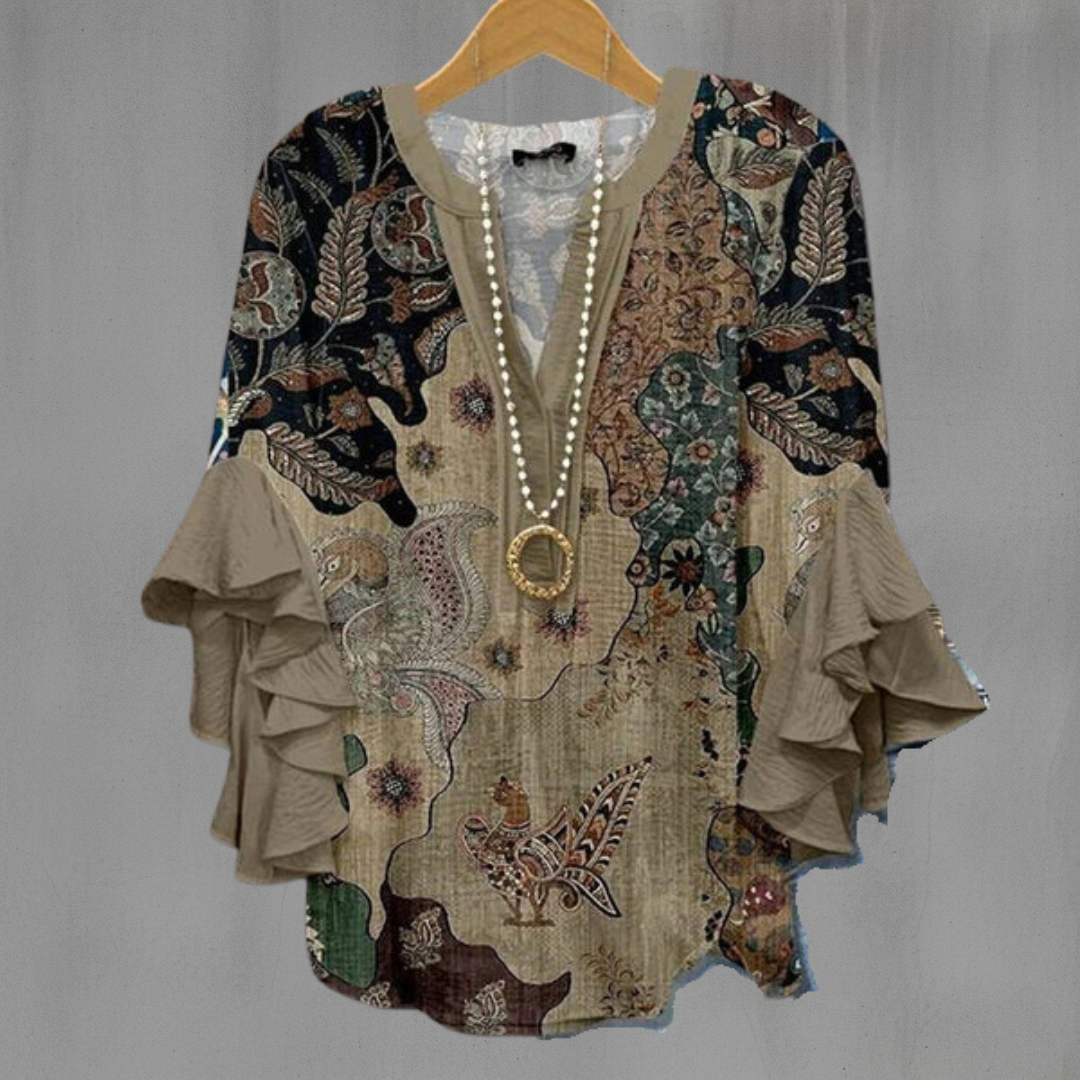 KORNELIA | Blusa elegante con motivos