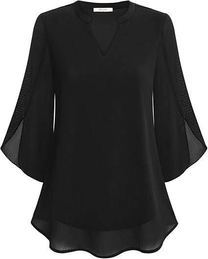 Annelyn | Blusa de capas de lujo