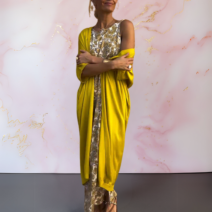Melanie | Vestido elegante de Mujer con cárdigan