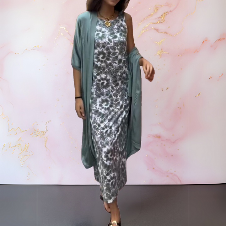 Melanie | Vestido elegante de Mujer con cárdigan