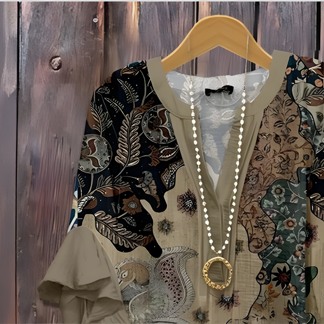 KORNELIA | Blusa elegante con motivos
