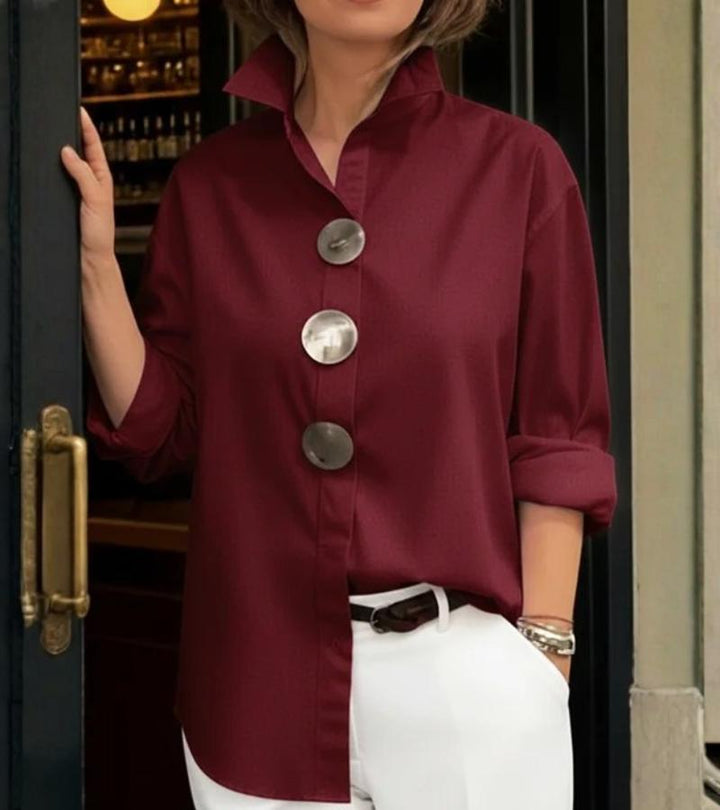 Grazia | Blusa de entretiempo con acabados refinados para Mujer