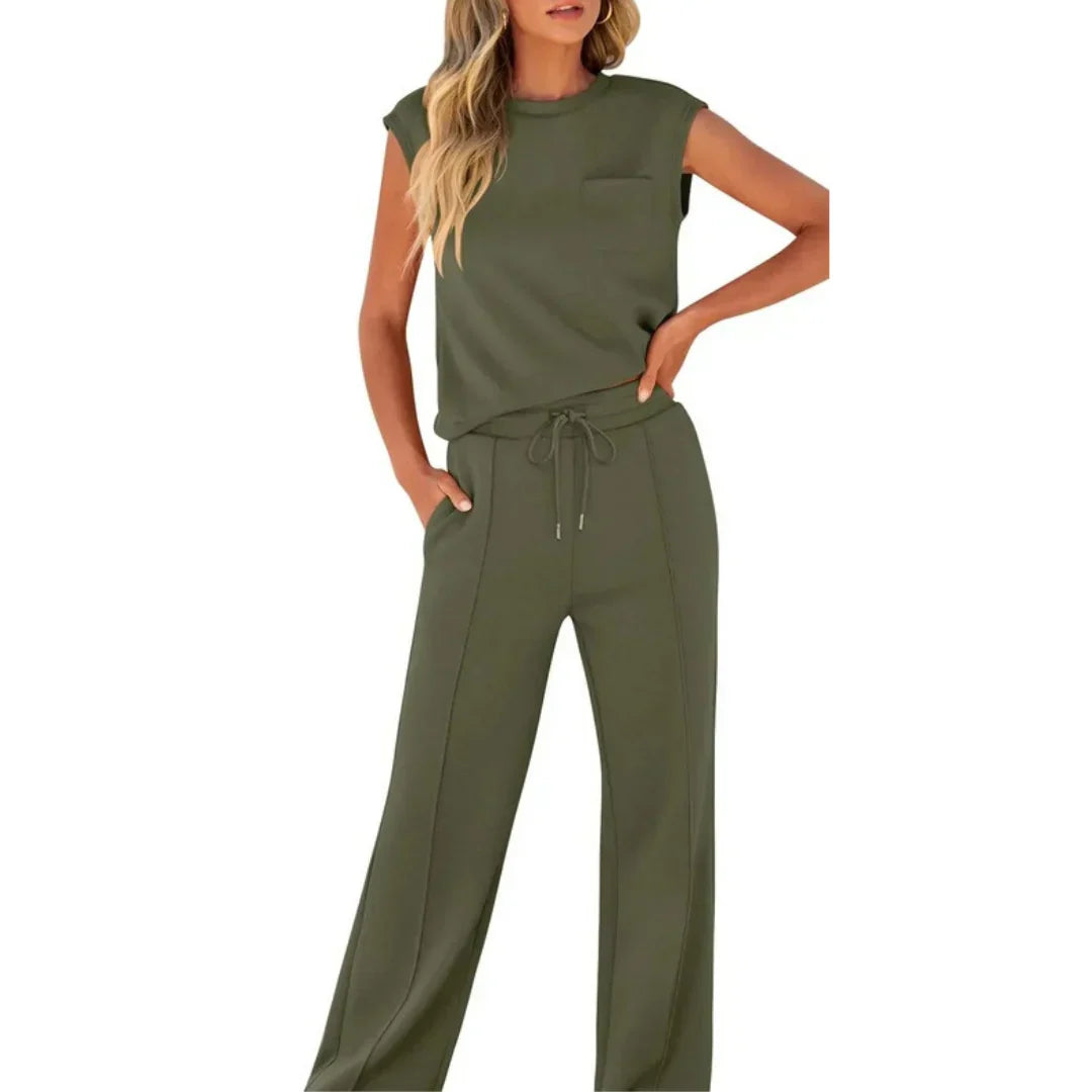 KAIYA™ – Conjunto Casual de Verano Suave de Mujer