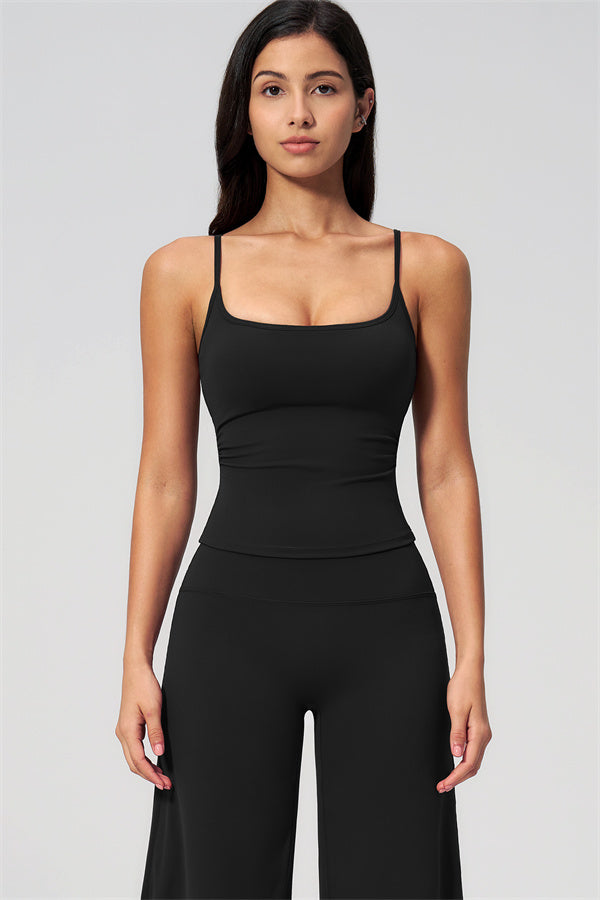 Nexus - El Conjunto de Top de Tirantes y Pantalones Cortos de Pierna Ancha para Mujer