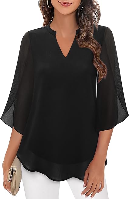 Annelyn | Blusa de capas de lujo