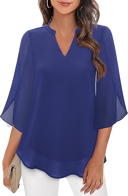 Annelyn | Blusa de capas de lujo