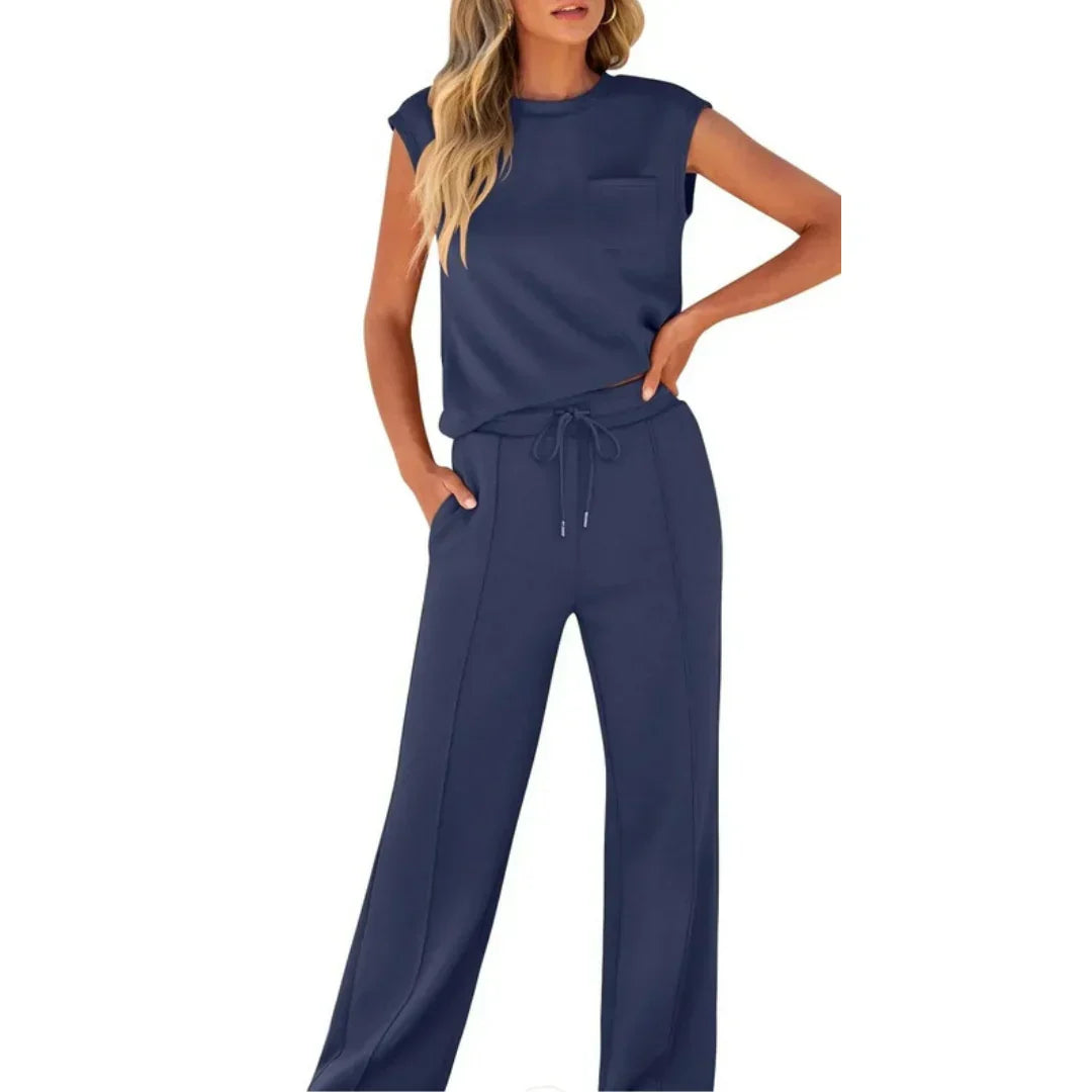 KAIYA™ – Conjunto Casual de Verano Suave de Mujer