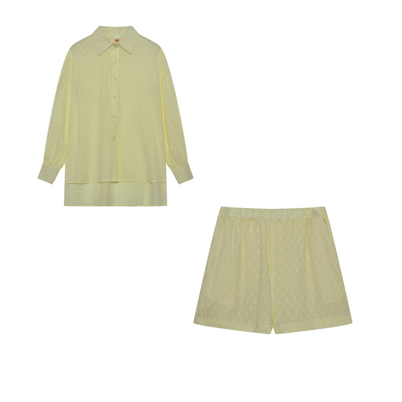 Maud | Conjunto elegante de camisa y pantalones cortos