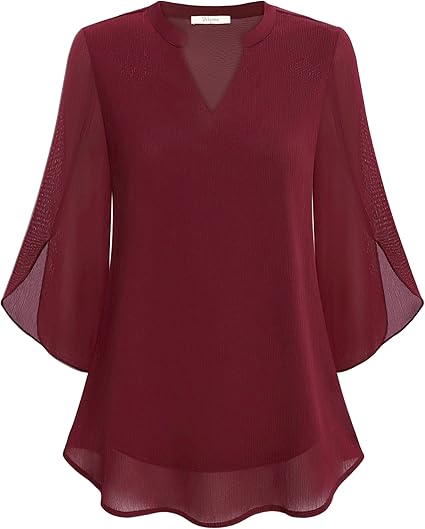 Annelyn | Blusa de capas de lujo