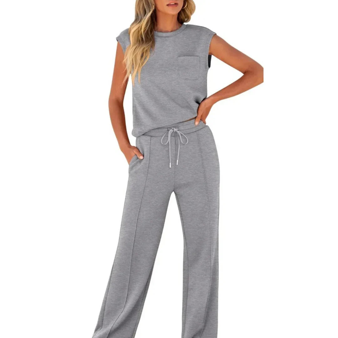 KAIYA™ – Conjunto Casual de Verano Suave de Mujer