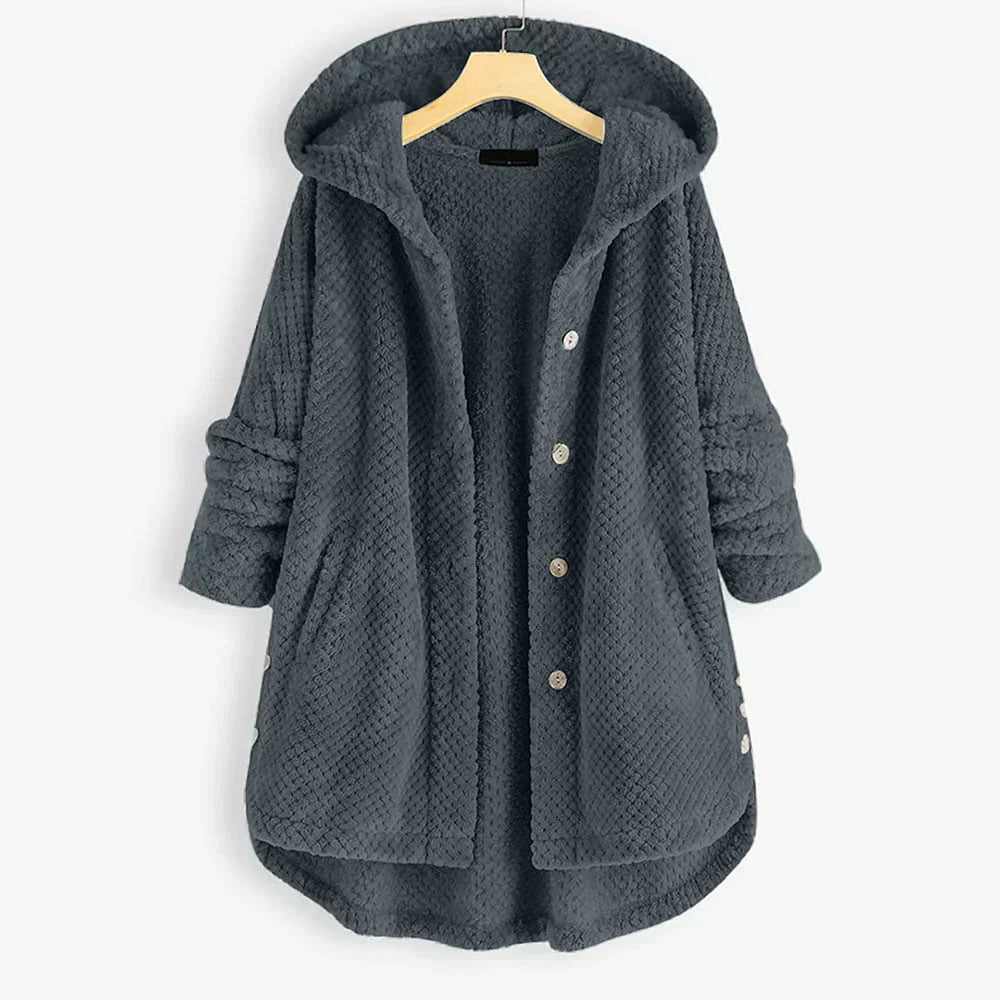 Dana™ | Abrigo con capucha de canalé