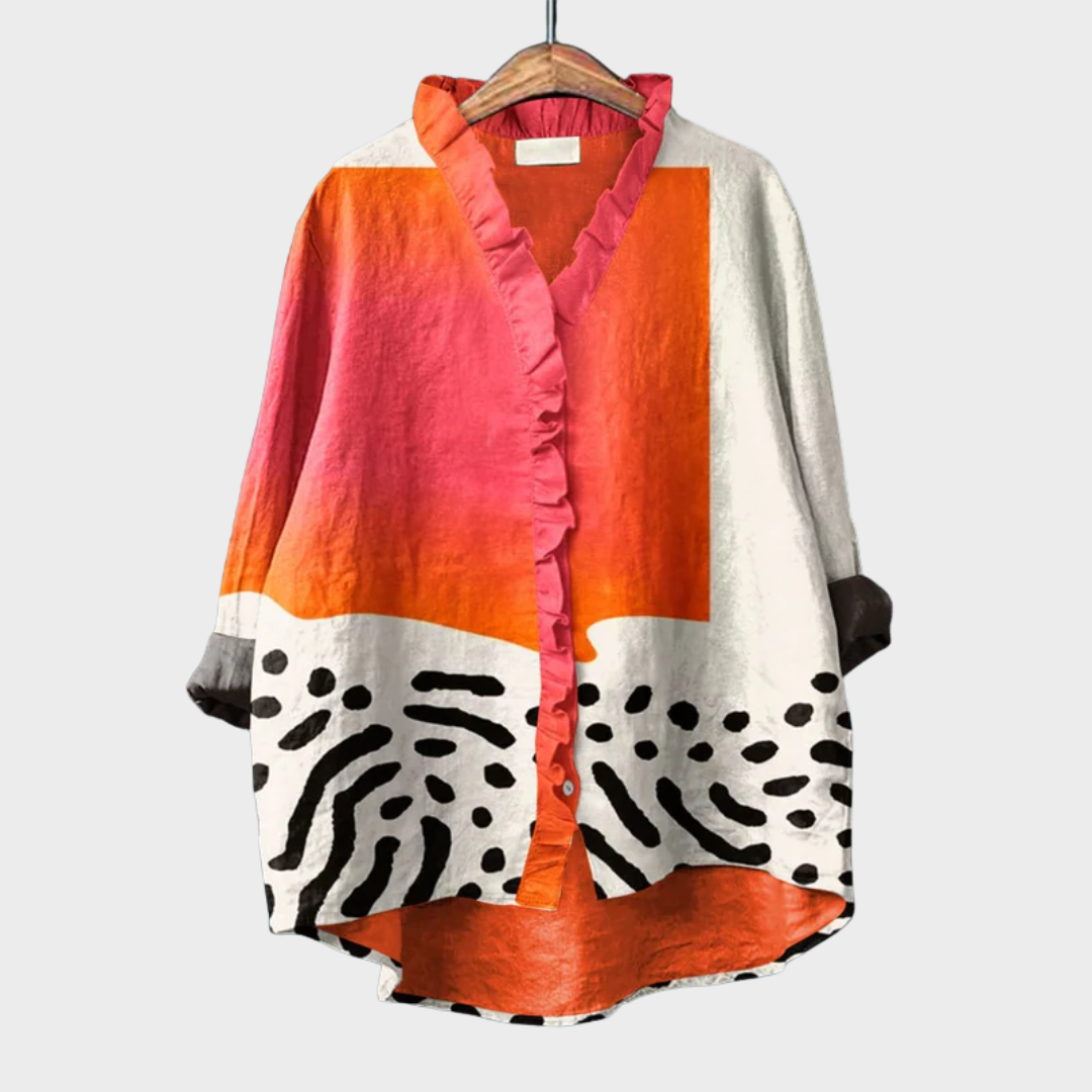 Melinda | Blusa de Verano Elegante Linne para Mujer