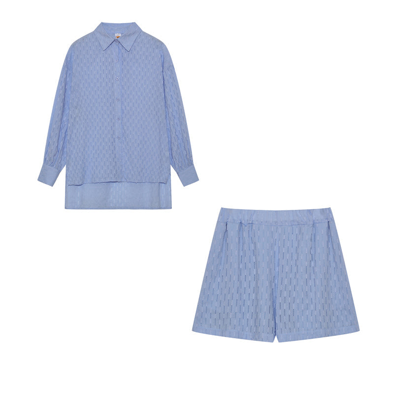 Maud | Conjunto elegante de camisa y pantalones cortos